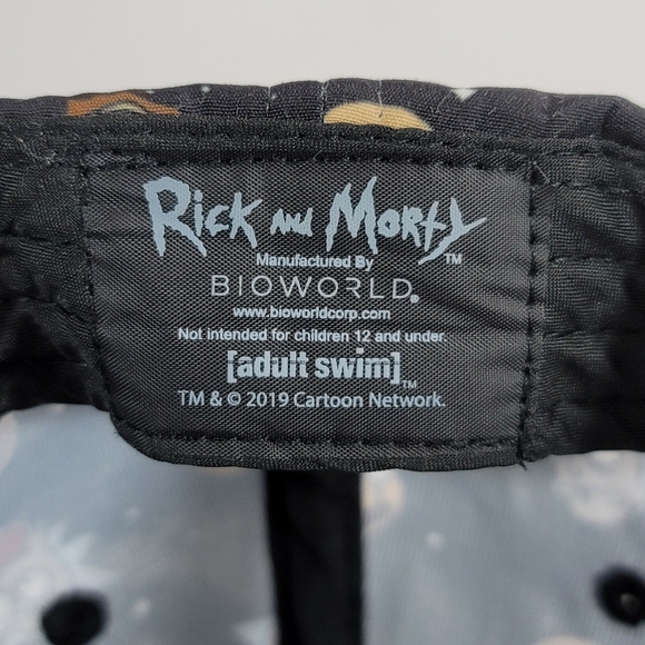 Rick And Morty Bioworld Adult Swim Snapback Adult Hat Cap - Picture 10 of 12